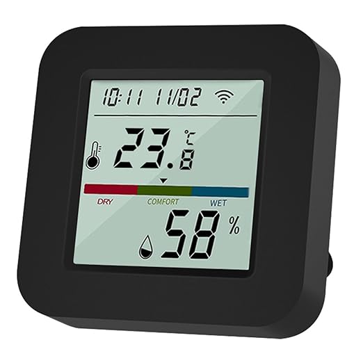 WiFi Smart IR Remote Control, 3-in-1 Smart AC Controller with Temperature Humidity Sensor n Display, Intelligent Control of T&H for Home Greenhouse Pet Garage, Compatible with Alexa (C1)