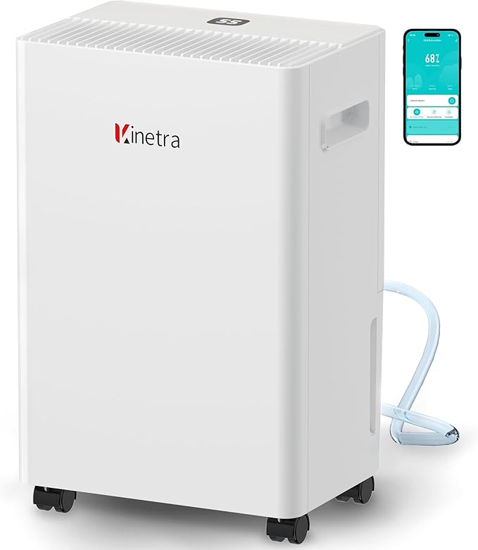 1500 Sq. Ft Dehumidifiers for Home, 30 Pints dehumidifier for Basement with drain hose,Smart APP control, 1.6L Tank,24H Timer,Intelligent Humidity Control,Ideal for Bedroom,Bathroom