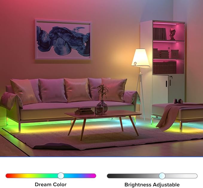 BTF-LIGHTING C05W RGBCCT PWM SMD FCOB (+ R G B C W) 6PIN LED Strip 2.4GHz Tuya WiFi Group Controller Alexa Google Home Control Match with WR01RF RC03RFB RC04RFB RC05RFB Remote