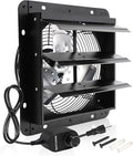Shutter Exhaust Fan, 10 in Wall Mount Ventilation Fan w/Speed Controller Attic Vent Fan for Chicken Coops, Greenhouse, Gable, Barn, Garage, Shed Ventilator 820 CFM,1700RPM