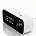 Smart WiFi Alarm Clock with Timer, USB 2A+1C Fast Charging, App Remote Control, Digital LED Large Screen Power-Off Countdown Timer, Snooze Alarm, Time, Weather and Temperature Display