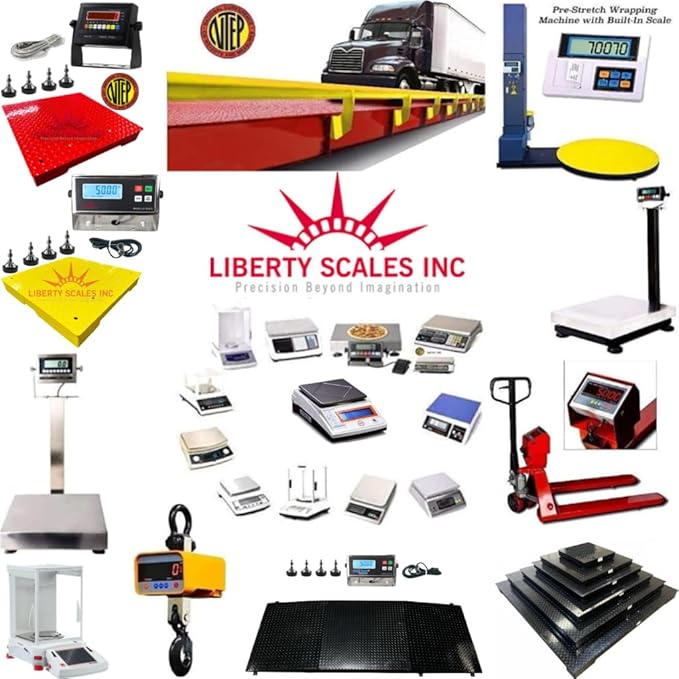 Liberty LS-930 (120” x 84”) Portable Livestock Scale – 10,000 lb x 2 lb Capacity Cage System – Heavy Duty Animal Scale with Indicator, Casters & Ramps for Cattle, Sheep or Goat Weighing