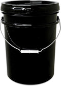 ePackageSupply 5 Gallon Bucket - Food Grade Bucket with Airtight Gasketed Tear Strip Lid, BPA-Free, Heavy-Duty 90 Mil HDPE Plastic Pail, Bulk Storage, Durable Container, Made in USA - Black, 60 Packs