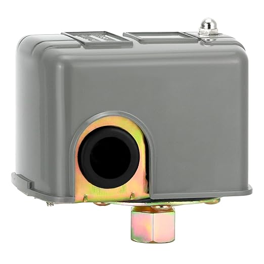 QWORK 30/50 Pressure Switch for Well Pump - 2 Pack Adjustable Cut-in/Out Pressure (30-50 PSI) - 1/4"-18 NPT Female Thread