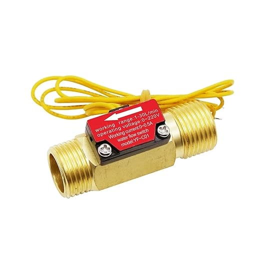 High Precision Digital Flow Meter G1/2 YF-C01 4-Point Water Flow Switch Flow Sensor Flow Meter 1.5-30L/Min Switch Control Flow Meter