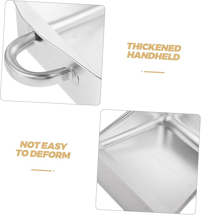 Heavy Duty Handheld Dustpan Stainless Steel Dust Pan Brush Dustpan and Brush for Cleaning