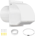Neoaider 10 Inch Hooded Wall Vent Cover with Screen and Damper, 14GA/2MM Thick Heavy-Duty Steel Vent Covers for Wall, Vent Cover for Dryer Ventilation and Outdoor Air Exhaust, White