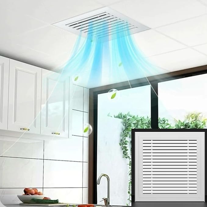 High Airflow Aluminum Louver Vent Cover - Custom Sizes, Heavy-Gauge, Rust-Proof & Easy DIY InstallationWxl_16 x 38 in