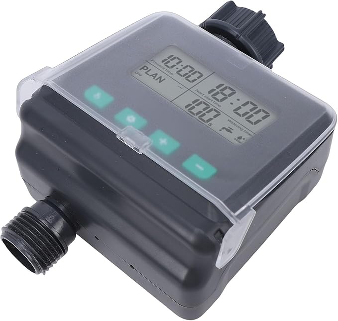 banapoy Sprinkler Timer, Automatic Drip Irrigation Controller System, Programmable Outdoor Garden Hose Water Timer, for Lawn Yard Garden Watering, 1 Outlet