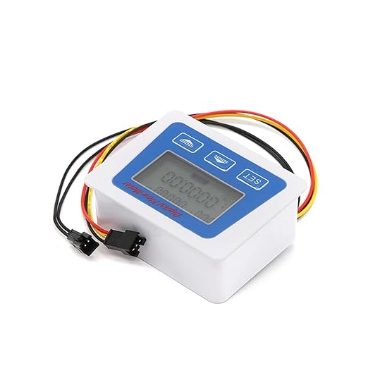 Smart Digital Water Flow Meter Set LCD Flow Rate Monitor Inline Electronic Flow Sensor with Temperature Display G1 G1/2 G3/4 Accurate Measurement(G1-DN25)