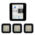 Weather Station, Wireless Indoor Outdoor Thermometer with 3 Sensors for TUYA App Operate Real Time Temperature Humidity Monitor