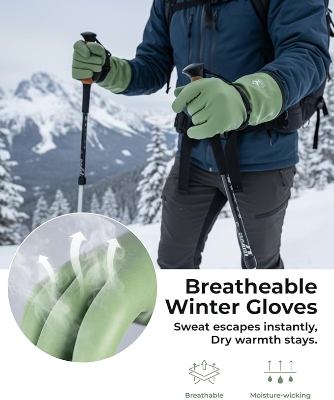 toolant Waterproof Winter Gloves, Balaena Freezer Gloves for Light Duty & Outdoor Adventure, Hiking, Camping, Washing