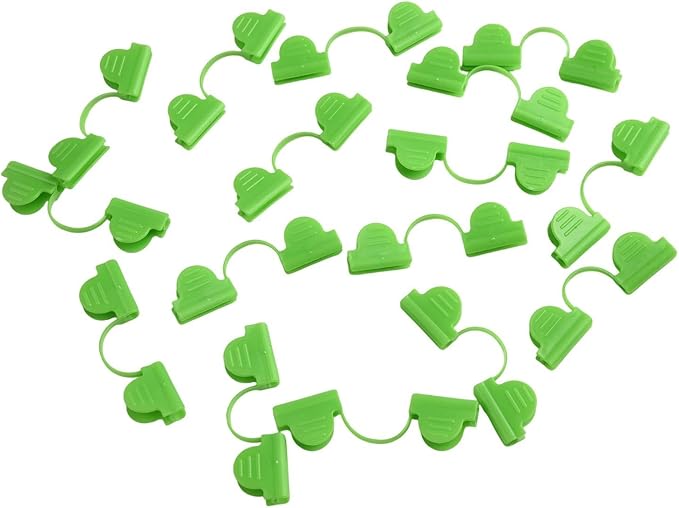 Fiberglass Greenhouse Plant Support Rings with Adjustable Height, Weather-Resistant Frame and Clips for Garden or Nursery Growth Stability, 62-Piece Kit