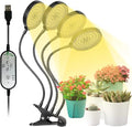 Grow Light 60W Sunlike Full Spectrum LED Plant Grow Lights with Timer Auto On/Off 4/8/12H Waterproof Grow Lamp for Indoor Plants, 5 Dimmable Levels, Adjustable Gooseneck