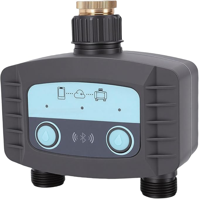 Zerodis Smart Water Timer Hose Timers Timer Programmable Irrigation Controller with Brass Inlet Outlet Suitable for Outdoor Garden Lawn Potted Plants Smart Water Automatic Garden