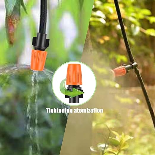 Drip Irrigation System, 164FT Garden Irrigation System 1/4, Blank Distribution Tubing Watering Drip Kit Automatic Irrigation Equipment for Garden Greenhouse, Flower Bed,Patio,Lawn