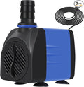 AQUANEAT Small Fountain Pump, 480 GPH Submersible Water Pump for Aquarium Fish Tank, Outdoor Water Fountain, Hydroponics, Pond Filter Pump