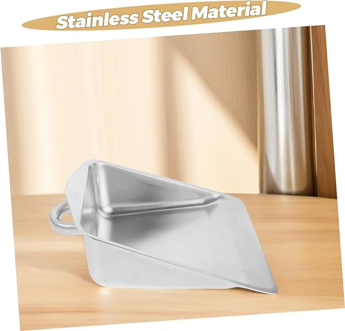 Heavy Duty Handheld Dustpan Stainless Steel Dust Pan Brush Dustpan and Brush for Cleaning