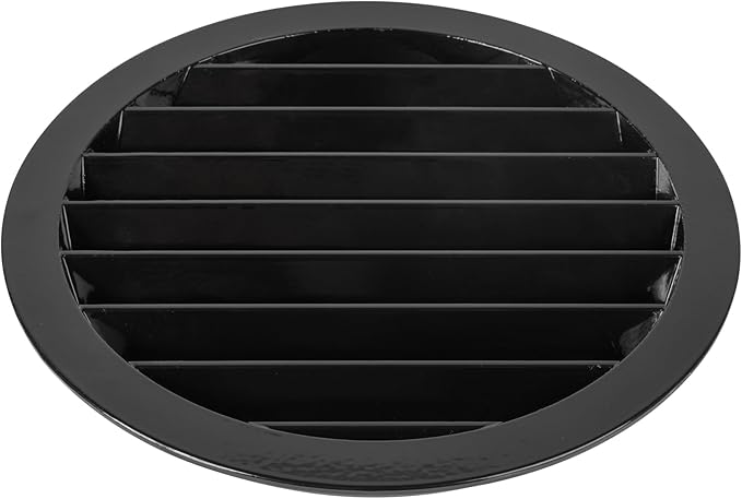 8" Inch Round Aluminum Vent Cover - Air Vent Louver - Soffit Grille Cover - Built-in Aluminum Screen - Grill Cover/Dryer Vent Cover for House, Kitchen, Bathroom, Garage, Attic Ventilation