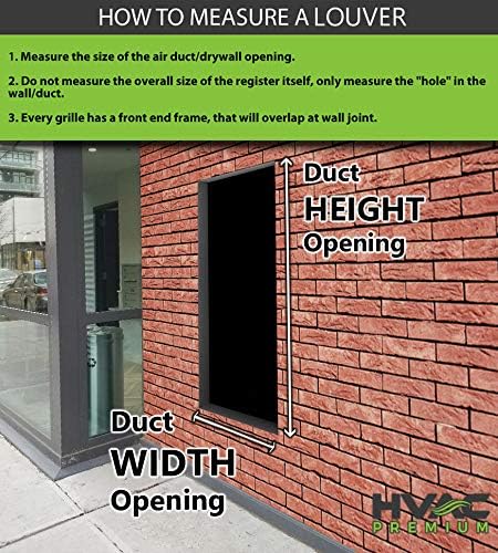 HVAC Premium 34"W x 18"H Aluminum Exterior Gable Louver Vent For Walls & Crawlspace - Weather-Resistant Air Grille With Screen Mesh - [Outer Dimensions 35.75"W x 19.75"H]
