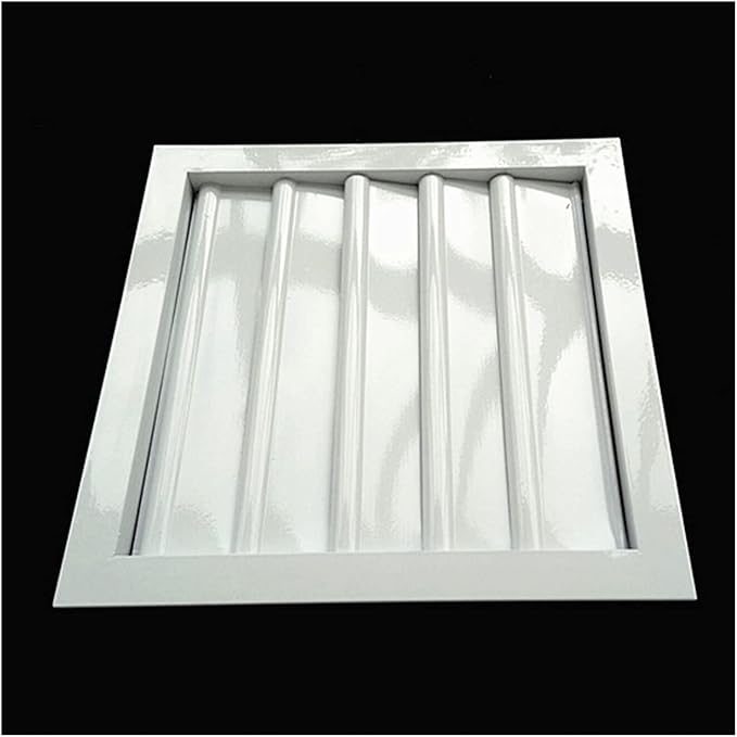 40CM x 40CM Aluminum Alloy Adjustable Ventilation Shutters with Movable Blades - Durable Louvre Vent for Exhaust Fan Outlet, Ideal for Home and Commercial Use