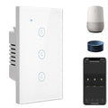BSEED Smart Light Switch,3 Gang WiFi Touch Switch with Smart Life APP Control and Timing Function,White Single Pole Switches Work with Amazon Alexa,Google Assistant -(3Way) Multi-Control Association