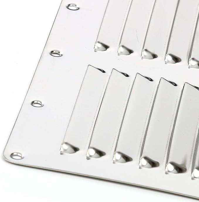 Amarine Made Stainless Steel Stamped Louvered Vent - Rectangular Marine Vents 4-1/2" X 9" - 07723S