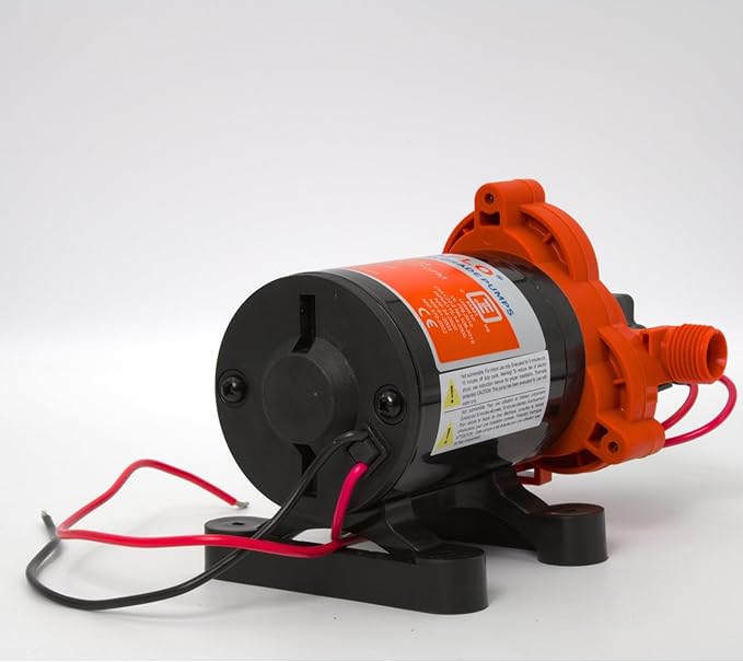 SEAFLO 33 Series DC Diaphragm Pump – 4-Year Warranty! 12V, 3.0 GPM, 45 PSI, Self-Priming, Run Dry Safe, Built-In Pressure Switch | Ideal for Marine, RV, and Water Systems