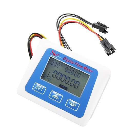 Low Power Consumption Digital Water Flow Meter Smart Electronic Water Meter Digital Display 4-Point Water Flow Meter Battery Powered Sensor