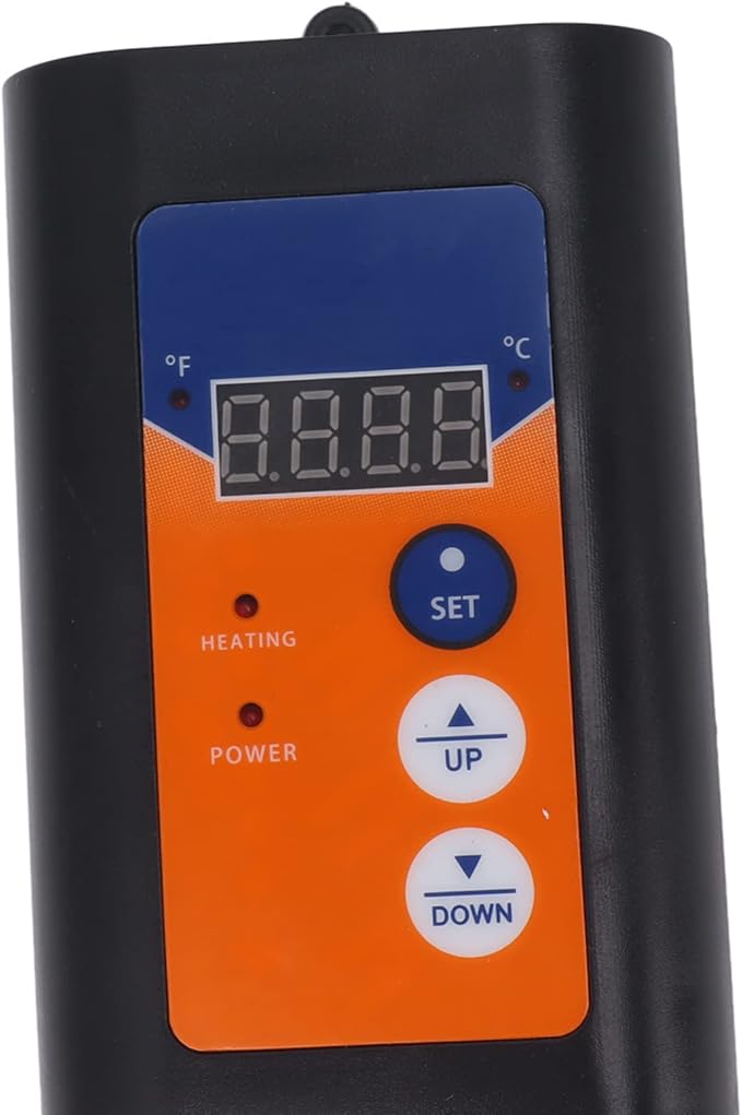 1000W Reptile Thermostat Digital Temperature Controller with Quick Response Probe for Greenhouse Pet Heat Pad Germination (US Plug 120V)