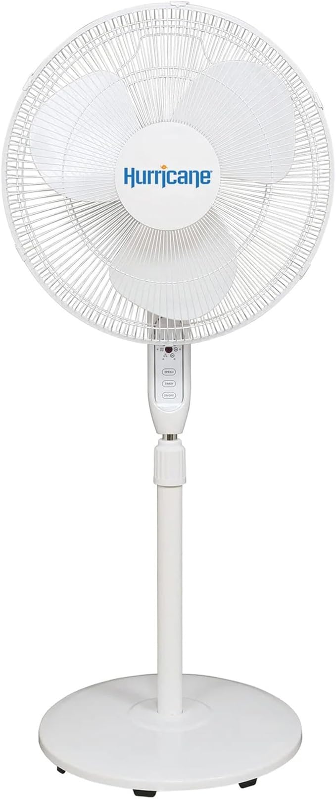 Hurricane 2-Pack Supreme 16-Inch Oscillating Pedestal Stand Fan with Remote, White – Quiet Operation Corded Electric Cooling for Indoor Use in Home, Office, Greenhouse, or Shop