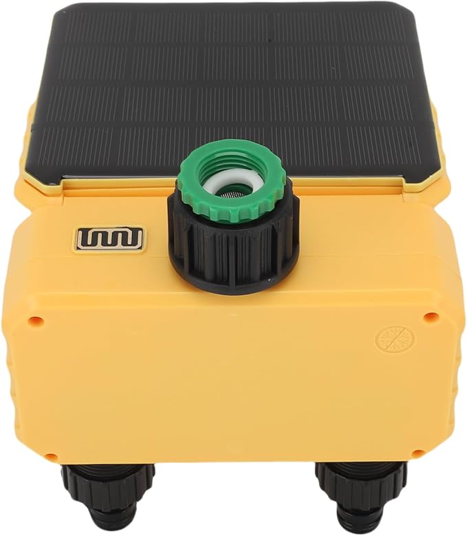 WiFi Hose Timer 2 Zone, Smart Solar Sprinkler Timer Automatic Irrigation Controller with Rain Sensing, Garden Hose Watering System for Lawns Yard