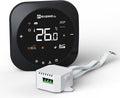 Smart WiFi Thermostat for Home, Programmable Thermostat with C-Wire Adapter, 3H/2C for Heat Pump & Conventional Systems, Tuya App Control, Compatible with Alexa & Google Assistant