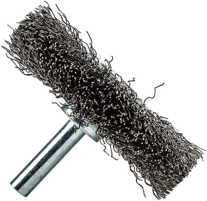 Forney 60015 Wheel Brush, Coarse Crimped Wire with 1/4-Inch Shank, 2-1/2-Inch