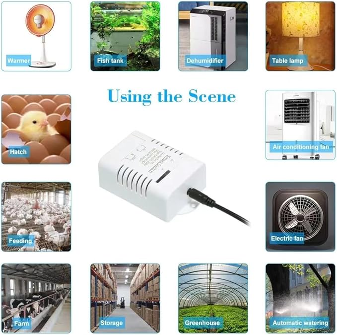High Power eWeLink 16A Smart WiFi Temperature Controller with Waterproof Probe - APP Remote Control for Greenhouse,Homebrew,Thermostat,Aquarium,Climbing Pet Breeding,Incubator,Alexa Voice Compatible