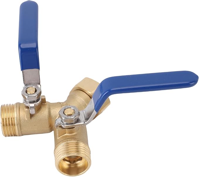 Brass Garden Hose Heavy Duty Brass Garden Hose DiverterY Valve Splitter 3/4in Ergonomic Handle for Easy Water Control Ideal for Home and Use