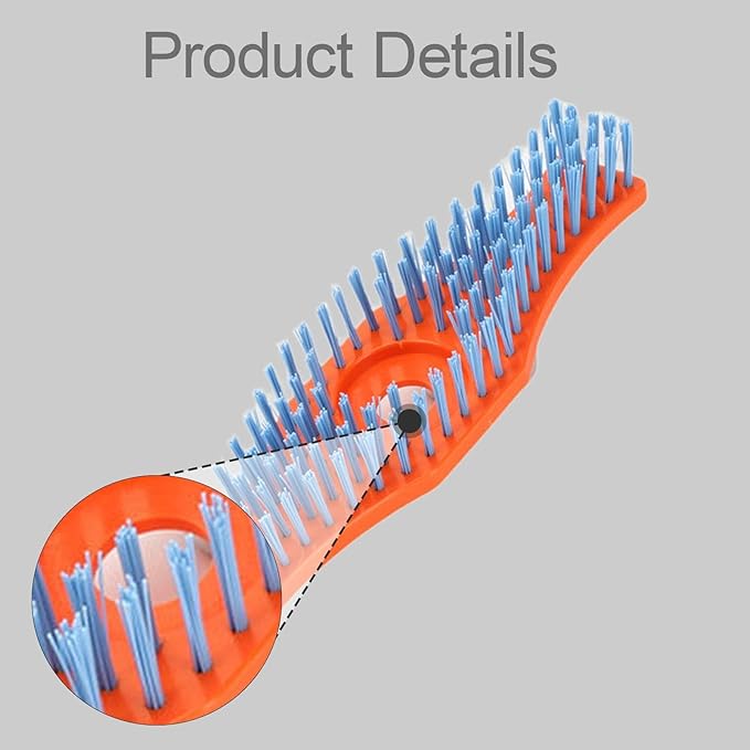 Gralara Lawn Mower Cleaning Brush Mower, Cleaning Tool Nylon Bristles Scrubber Tool for Floor Farm Home Driveway, Electric Lawn Mower, Style A