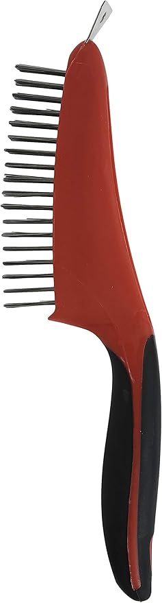 Red Devil 4164 13-Inch Soft Grip Stainless Steel Wire Brush with Scraper
