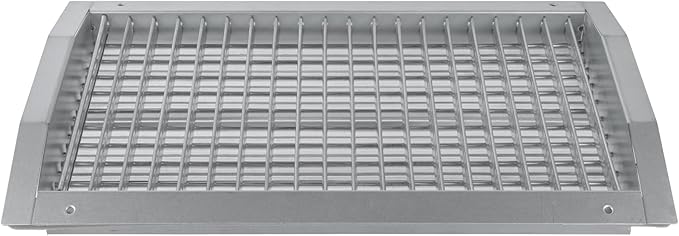 17" x 9" Aluminum Supply/Exhaust Grille for a Round Spiral Duct - Grill Cover with Adjustable Louver Blades - Air HVAC Return Register for Home, Bathroom, Ceiling