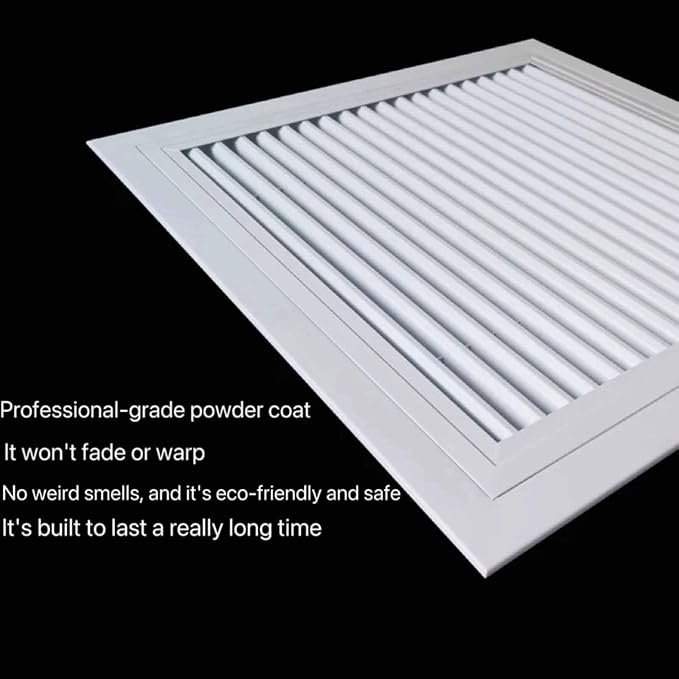 Universal Customizable Louver Vent Grille - Heavy Aluminum, Heat/Water/Rust Resistant, Excellent Airflow for Any ProjectWxl_16 x 22 in