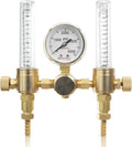 SPARC Premium Dual Argon Regulator for TIG/MIG Welding - Welding Gas Regulator & Flow Meter 0-60CFH CGA580 - LIFETIME USA Warranty