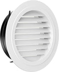 Hon&Guan 8'' Soffit Exhaust Vent, 8 Inch Round Wall Vent Cover for Bathroom Office Home (ø200mm)