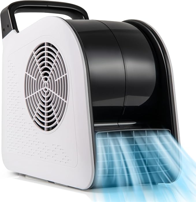 ARLIME High Velocity Blower Fan, Utility Air Mover w/ 3 Speeds & 185° Pivoting Head for Drying Cooling Ventilating, 130W 325CFM Portable Floor Fan w/2 AC Outlets for Home, Garage, Gym, Job Site