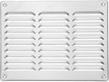 PATIKIL 10x8 Inch Aluminum Vent Cover, Screen Air Grille Ventilation Cover HVAC Louvered Grill for Home Kitchen Fireplace Bathroom Wall Ceiling, Silver