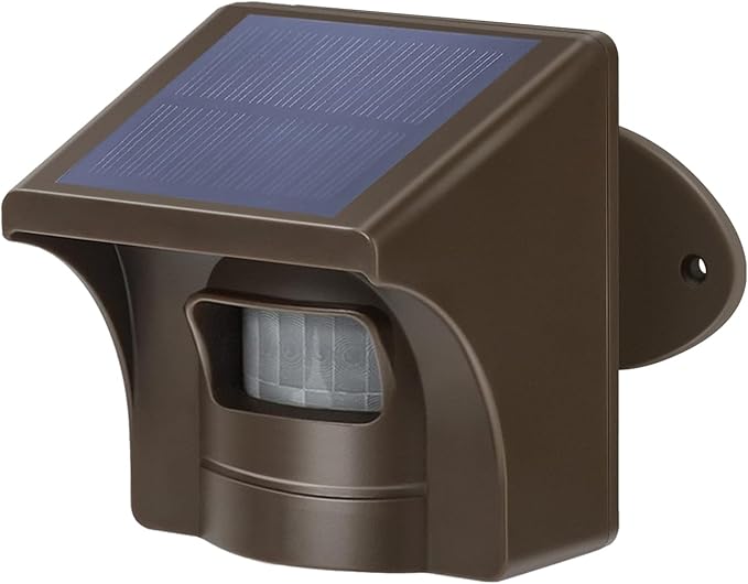 eMACROS Pro 3 Smart Solar Driveway Alarm System (2.4G Wi-Fi), App Push Notifications, 1/2 Mile (2600 ft) Wireless Range Motion Sensor, Weatherproof Property Alert（Single Sensor）