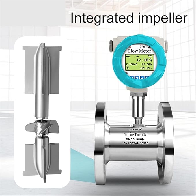 Digital Flow Neter Smart High Accuracy Flow Meter for Liquid Water Oil Milk Liquid Flow Sensors(DN80-Pulse)