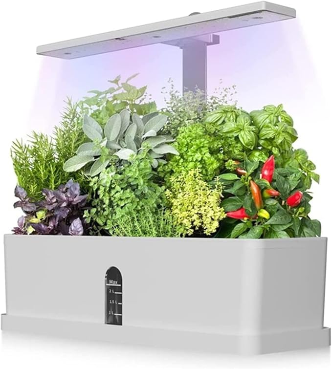 Hydroponic Equipment Garden Hydroponics Growing System Indoor Herb Garden Kit Automatic Timing LED Grow Lights Smart Water Pump for Home Flower Pots Indoor Garden