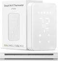 meross Smart Thermostat for Electric Baseboard and in-Wall Heaters Work with HomeKit, Alexa and Google Home, 120V-240V Wi-Fi Programmable Thermostat with Easy Install, Energy Saving, 4 Wires Needed