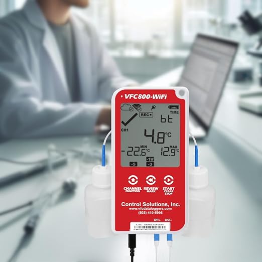 Control Solutions VFC800 Temperature Data Logger (VFC800-WiFi 10Ft Kit)