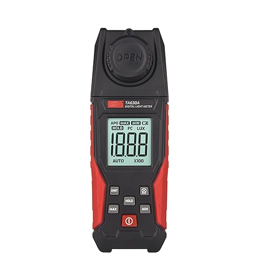TA630A Luxometer Professional Lux Meter Handheld Light Meter High Accuracy Luxmeter Illuminometer Photometer (TA630A)
